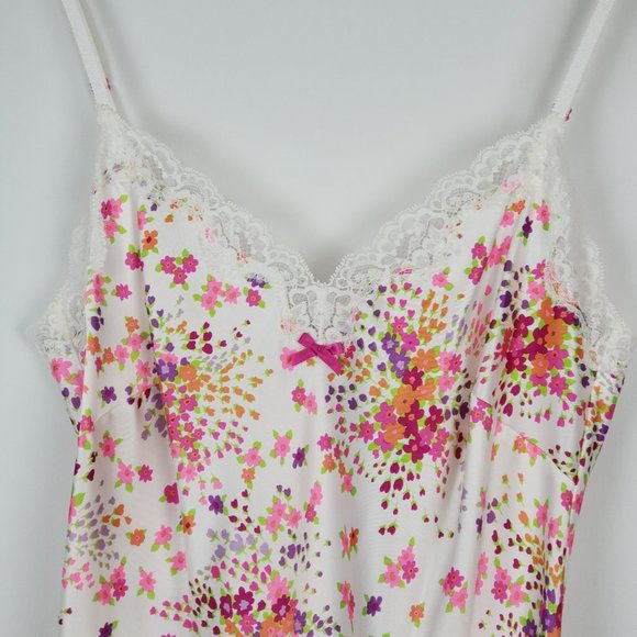 Victoria's Secret Other - Victoria Secret Floral Baby-doll Satin Nighty M